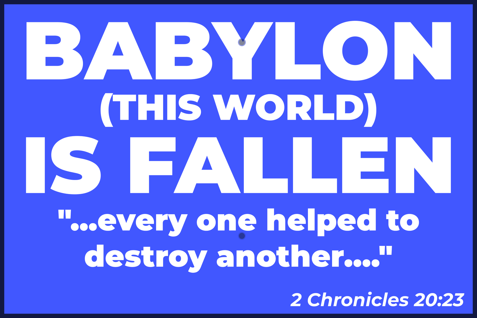 Babylon is Fallen Front